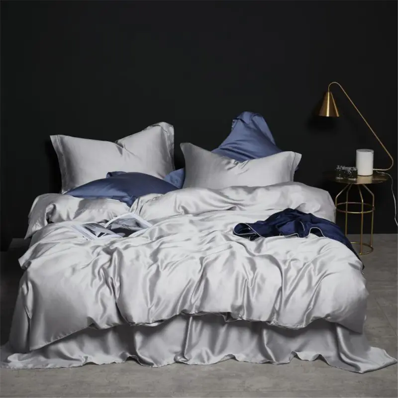 100% Mulberry Silk Bedding Set - Queen King Pink Luxury Duvet Cover Set for Healthy Sleep - Image 7