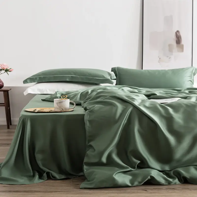 100% Mulberry Silk Bedding Set - 4 Piece Luxury Cooling Bedding with Duvet Cover for Better Sleep - Image 16