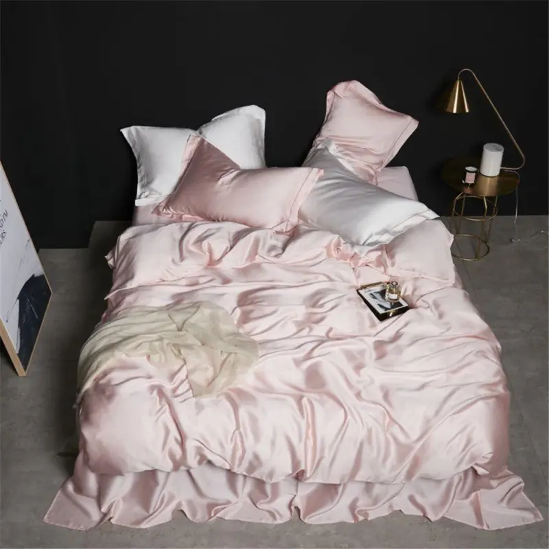 100% Mulberry Silk Bedding Set - Queen King Luxury 4-Piece Cooling Duvet Cover for Better Sleep - Image 9