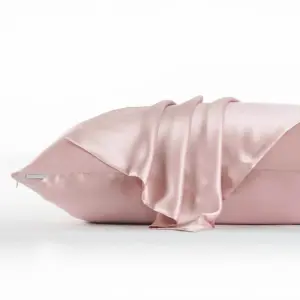 100% Mulberry Silk Pillowcase - Standard Size 22 Momme Luxury Bedding for Hair and Skin Protection