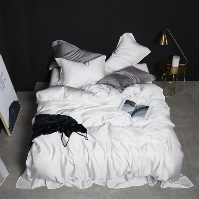100% Mulberry Silk Bedding Set - Queen King Luxury 4-Piece Cooling Duvet Cover for Better Sleep - Image 11