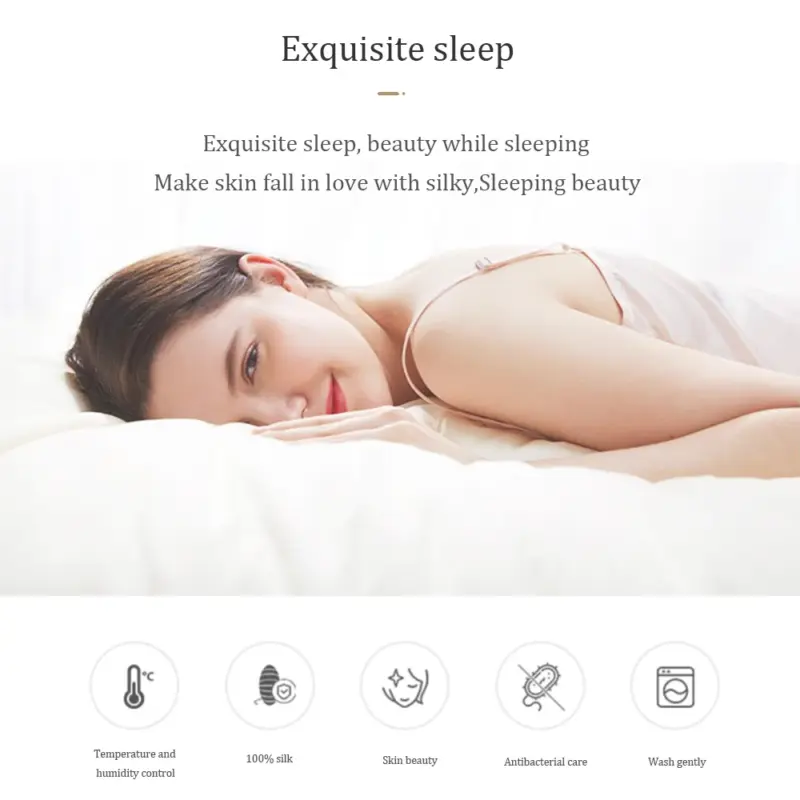 100% Pure Silk Bedding Set - Queen/King Dark Gray Luxury Bedding for Healthy Sleep - Image 2