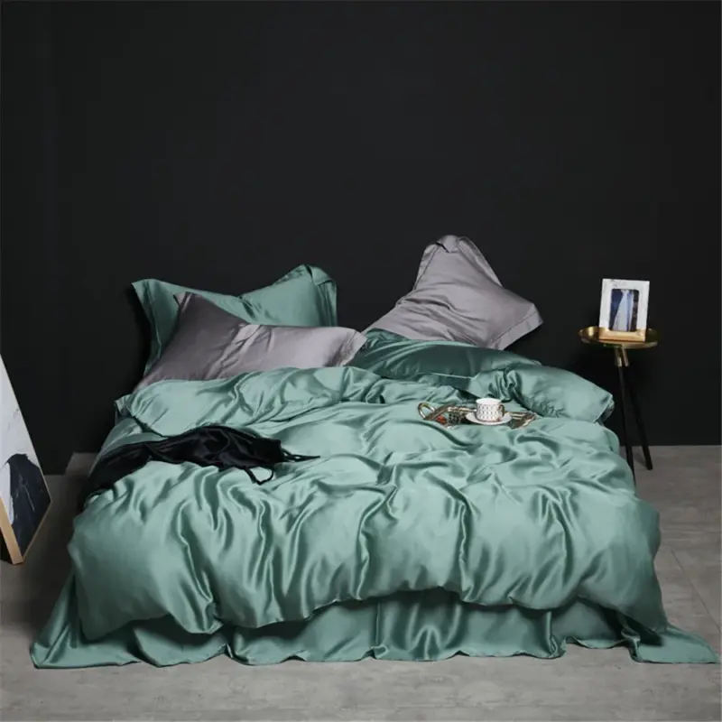 100% Pure Silk Bedding Set - Queen King Luxury Cooling Duvet Cover Set for Comfortable Sleep - Image 10