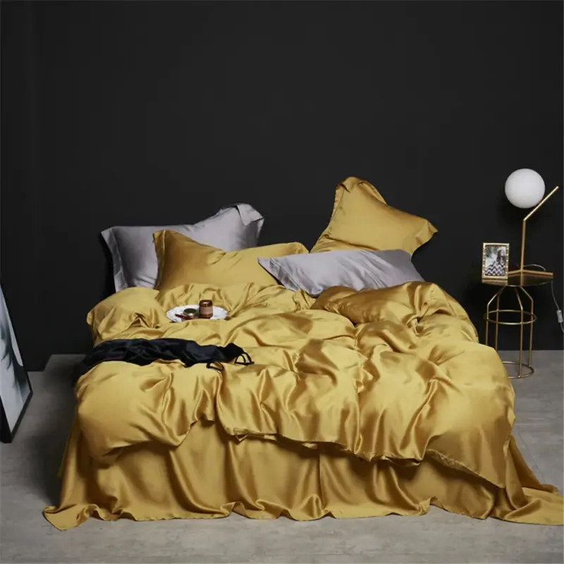 100% Mulberry Silk Bedding Set - Queen King Pink Luxury Duvet Cover Set for Healthy Sleep - Image 12