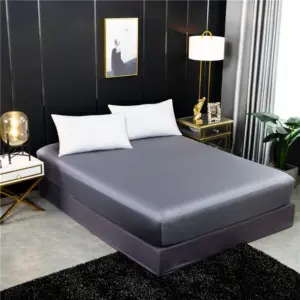 100% Mulberry Silk Fitted Sheet - Queen Size Luxury Cooling Bedding for Skin Protection