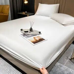 100% Mulberry Silk Fitted Sheet - Deep Pocket 25cm Luxury Cooling Bedding for Premium Sleep