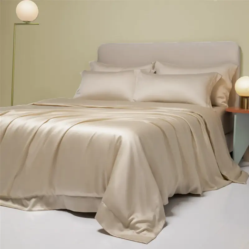 100% Pure Silk Bedding Set - Queen/King Dark Gray Luxury Bedding for Healthy Sleep - Image 9