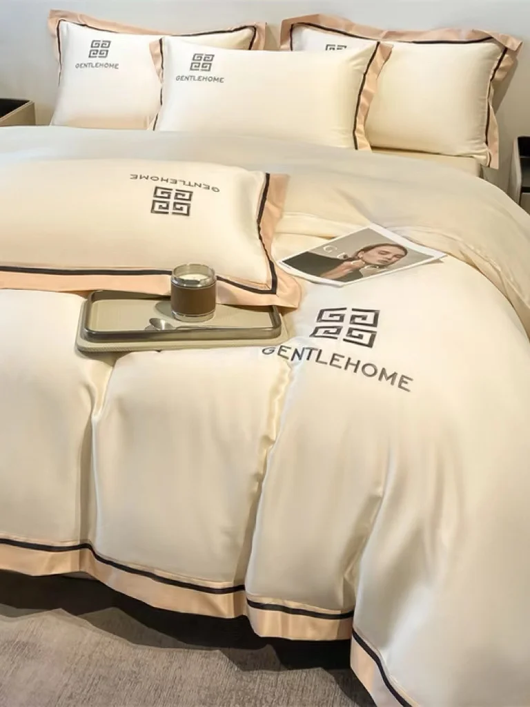 Organic silk bedding with natural dyes for eco-friendly luxury