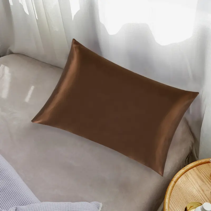 100% Mulberry Silk Pillowcase - Standard Size 19 Momme Luxury Bedding with Hidden Zipper for Hair & Skin - Image 15