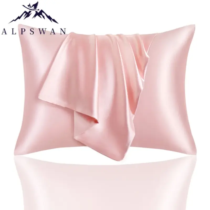 Satin Pillowcase Set - Standard Size Silky Pillow Covers with Hidden Zipper for Hair & Skin Protection - Image 3