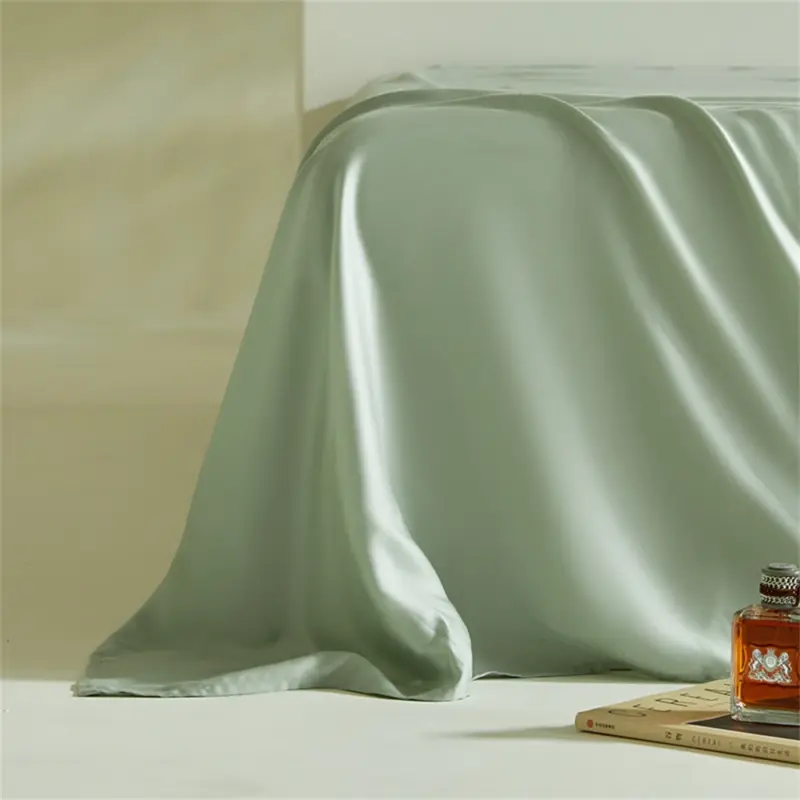 100% Mulberry Silk Bedding Set - Queen King Double Luxury Duvet Cover 4-Piece Linen Collection - Image 6