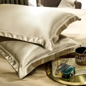 100% Mulberry Silk Pillowcase Set - Standard Size Hypoallergenic Luxury Bedding for Hair and Skin