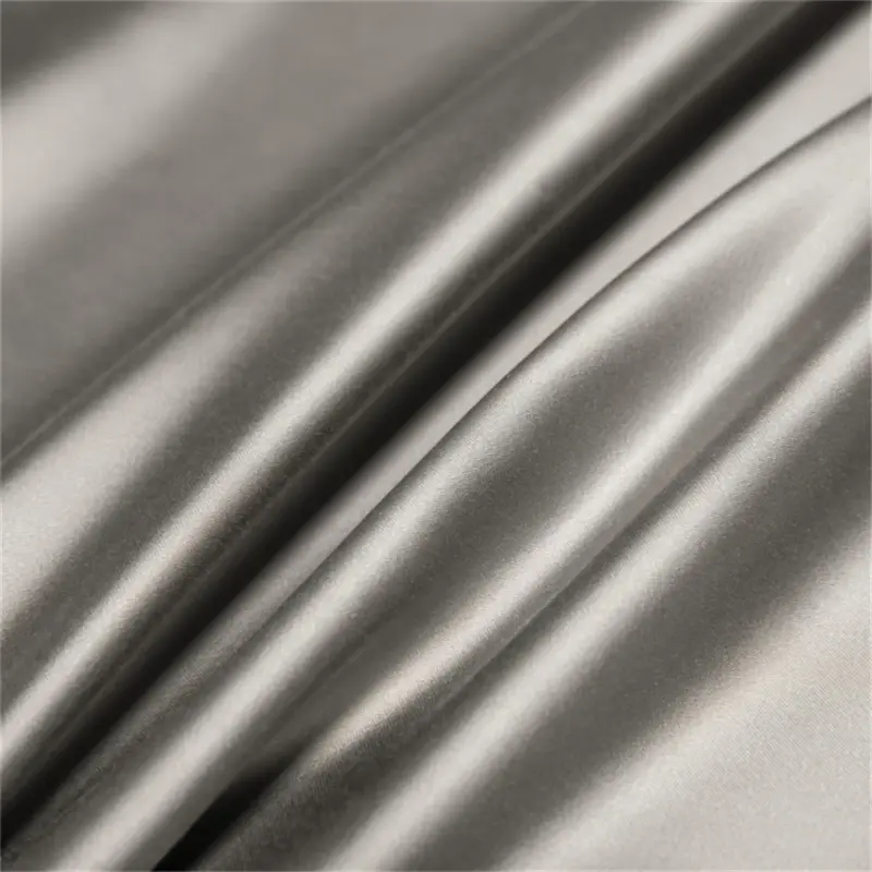100% Pure Silk Bedding Set - Queen/King Dark Gray Luxury Bedding for Healthy Sleep - Image 4