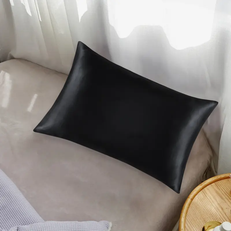 100% Mulberry Silk Pillowcase - Standard Size 19 Momme Luxury Bedding with Hidden Zipper for Hair & Skin - Image 8