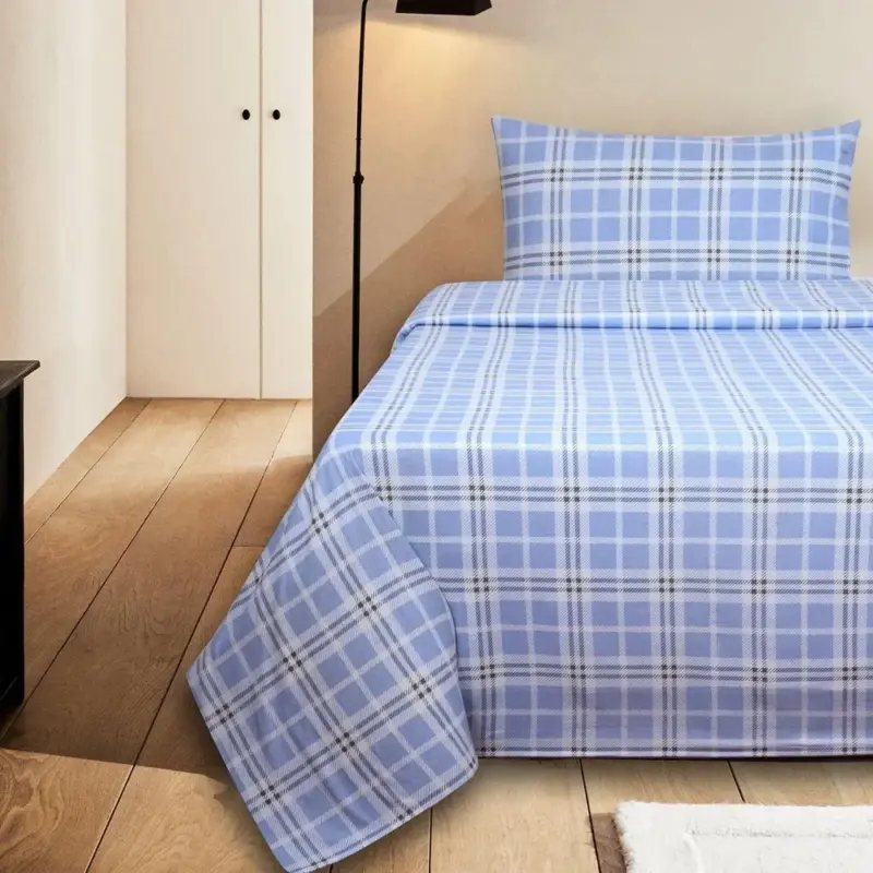 Printed Flannel Bed Sheet Set - 3-Piece All Season Soft Microfiber Bedding for Cozy Comfort - Image 11