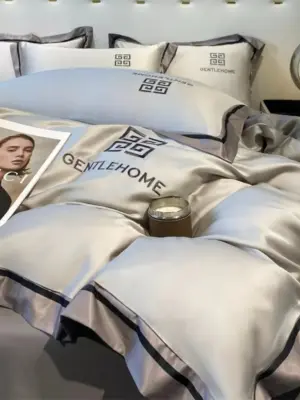 100% Silk Bedding Set - Queen Size Luxury 4-Piece Cooling Bedding for Better Sleep