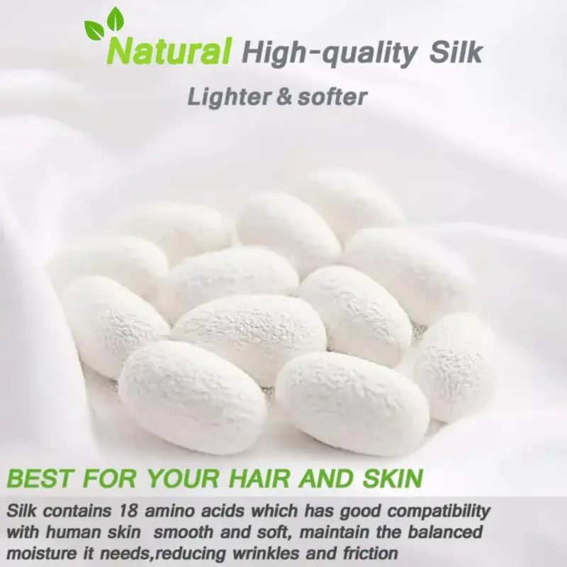 100% Mulberry Silk Pillowcase - Standard Size Luxury Bedding with Hidden Zipper for Hair & Skin Care - Image 6