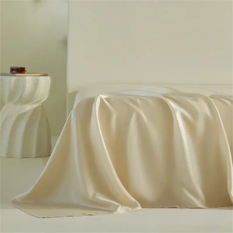 100% Mulberry Silk Bedding Set - Luxury 4-Piece Queen King Size Cooling Duvet Cover for Healthy Skin - Image 5