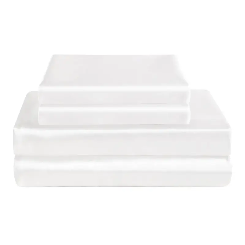 Luxury Satin Cooling Bed Sheet Set - 3 Piece Deep Pocket Silky Soft Bedding for Better Sleep