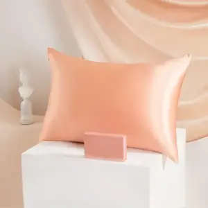 100% Mulberry Silk Pillowcase - Standard Size Hypoallergenic Luxury Bedding with Hidden Zipper for Hair and Skin