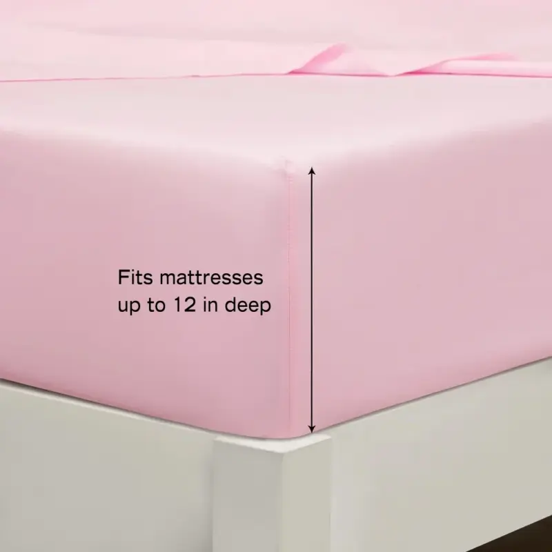 Wildflower Polyester Bedding Set - Twin Size Pink Floral 5-Piece Collection for Girls Bedroom - Image 6