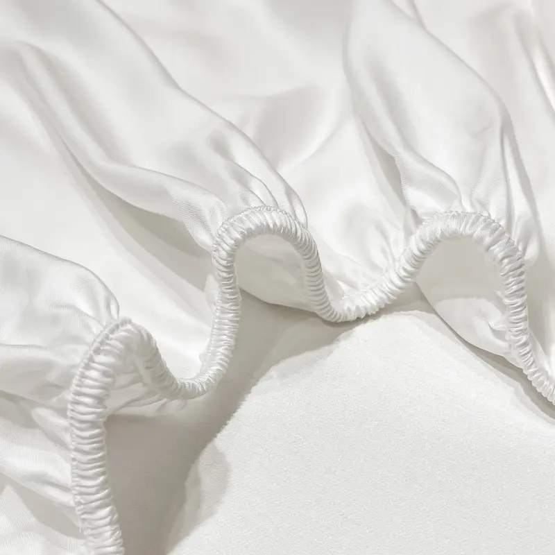 100% Mulberry Silk Fitted Sheet - Deep Pocket 25cm Luxury Cooling Bedding for Premium Sleep - Image 3