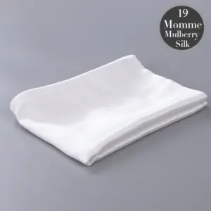 100% Mulberry Silk Pillowcase - Standard Size 19 Momme Luxury Bedding with Hidden Zipper for Hair & Skin