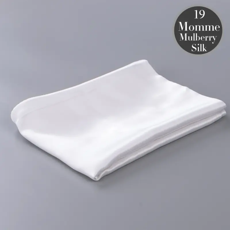 100% Mulberry Silk Pillowcase - Standard Size 19 Momme Luxury Bedding with Hidden Zipper for Hair & Skin