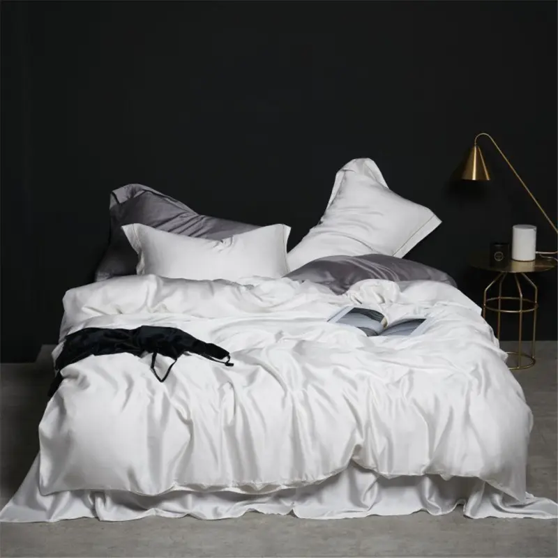100% Pure Silk Bedding Set - Queen King Luxury Cooling Duvet Cover Set for Comfortable Sleep - Image 12