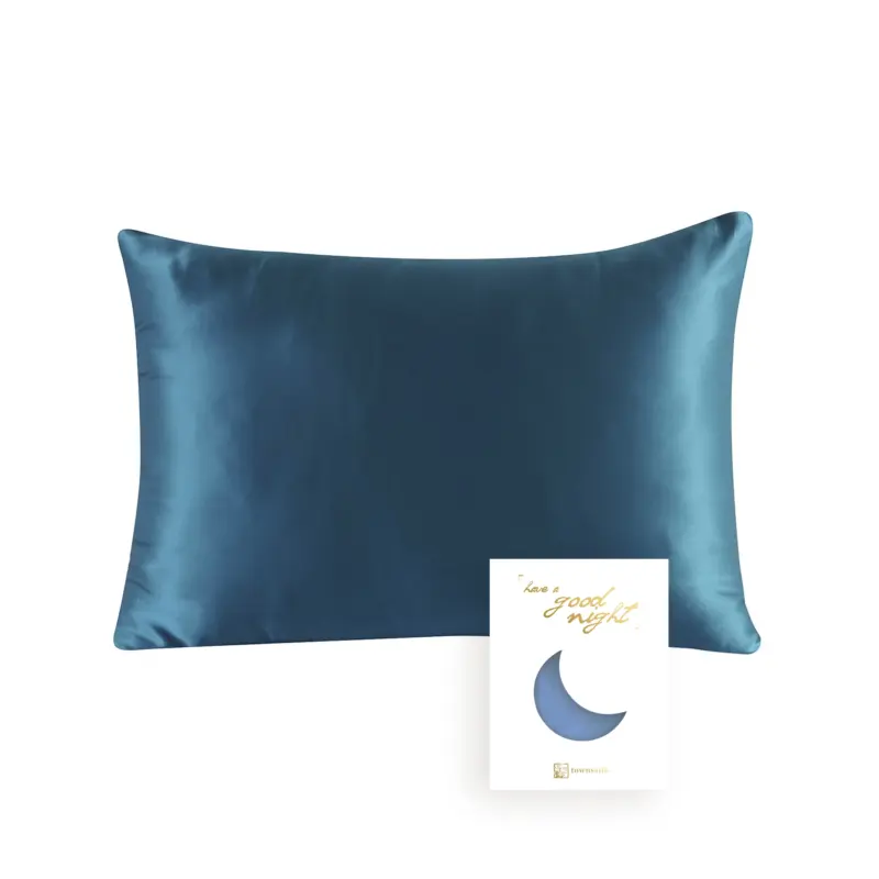 100% Mulberry Silk Pillowcase - Standard Size Hypoallergenic Luxury Bedding with Hidden Zipper for Hair and Skin - Image 8