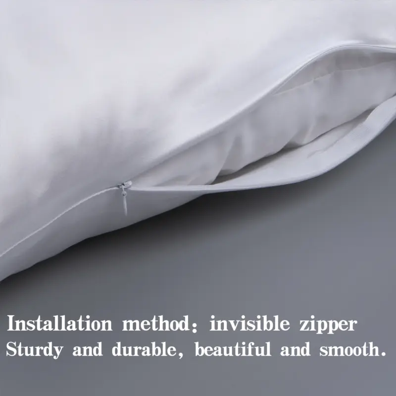 100% Mulberry Silk Pillowcase - Standard Size 19 Momme Luxury Bedding with Hidden Zipper for Hair & Skin - Image 2