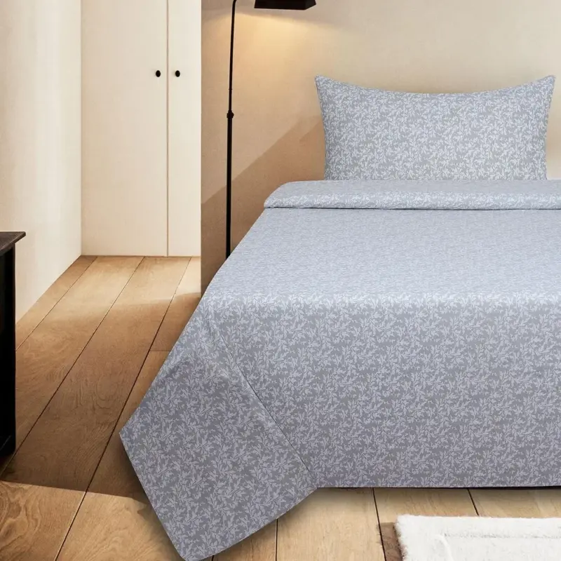 Printed Flannel Bed Sheet Set - 3-Piece All Season Soft Microfiber Bedding for Cozy Comfort - Image 9