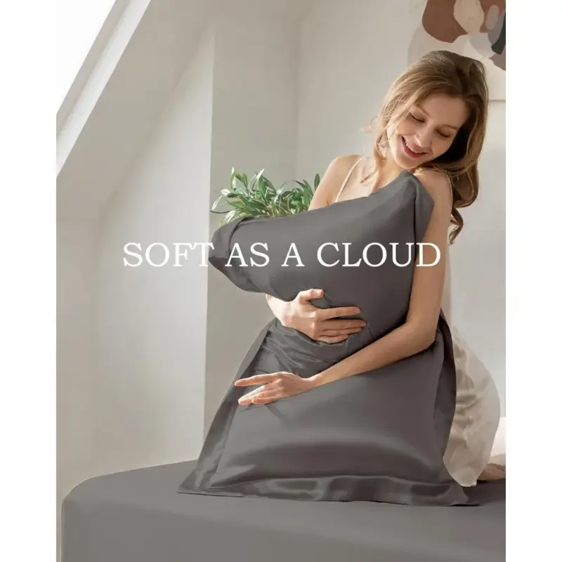 100% Mulberry Silk Sheet Set - King Size Luxury Cooling Bedding for Skin Protection - Image 3