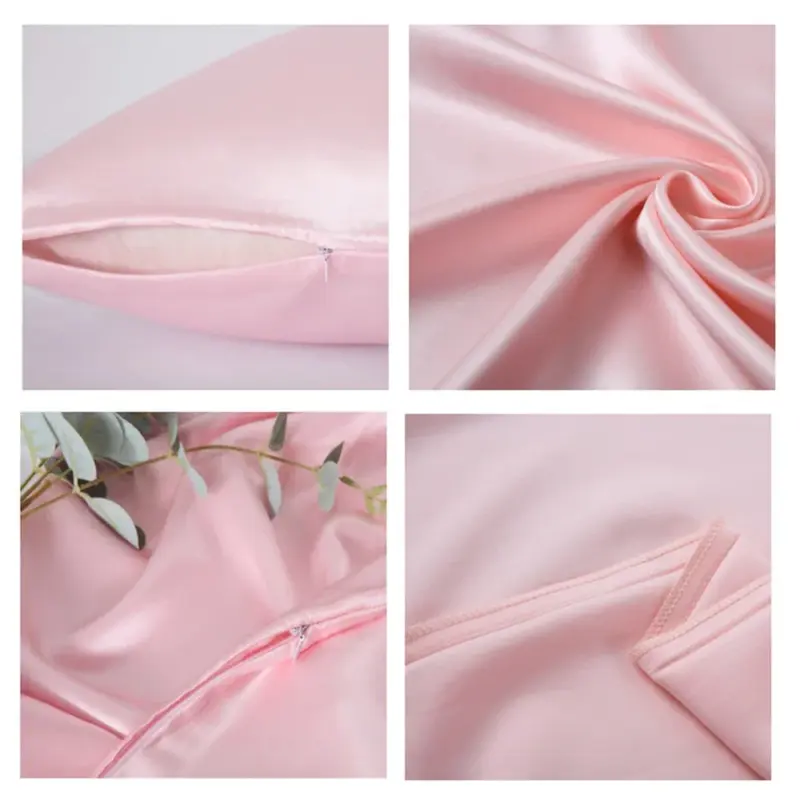 100% Mulberry Silk Pillowcase - Standard Size Luxury Bedding with Hidden Zipper for Hair & Skin Care - Image 5