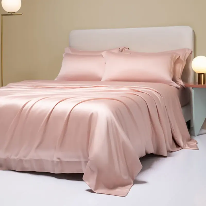 100% Pure Silk Bedding Set - Queen/King Dark Gray Luxury Bedding for Healthy Sleep - Image 8