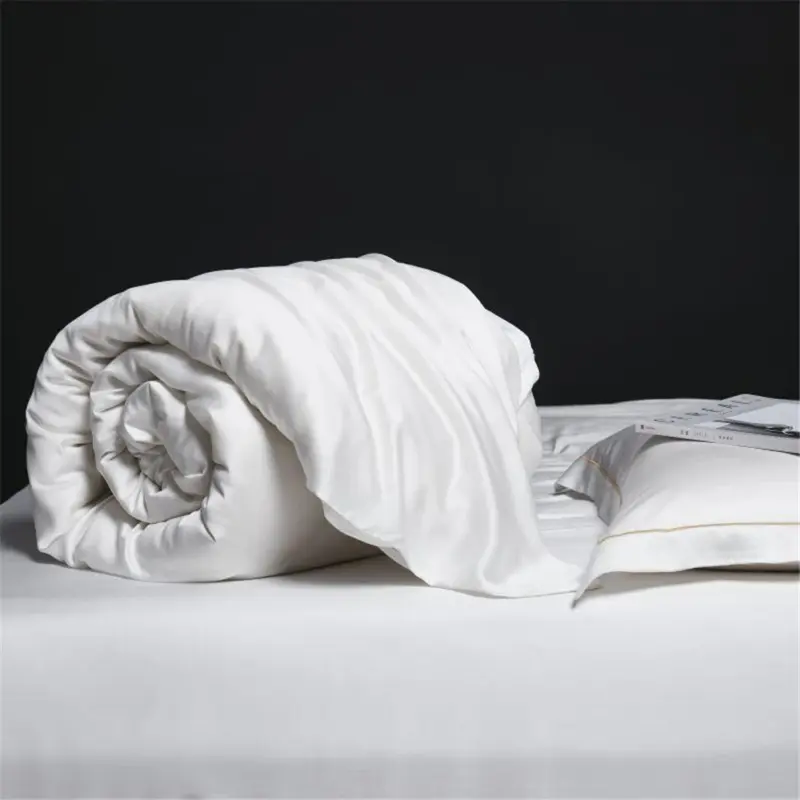 100% Pure Silk Bedding Set - Queen King Luxury Cooling Duvet Cover Set for Comfortable Sleep - Image 5