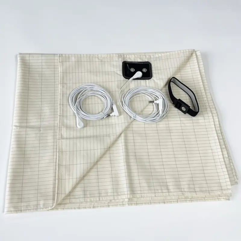 Silver Fiber Earthing Bed Sheet - 90x280cm Grounded Antistatic Cotton Blend for Better Sleep - Image 9